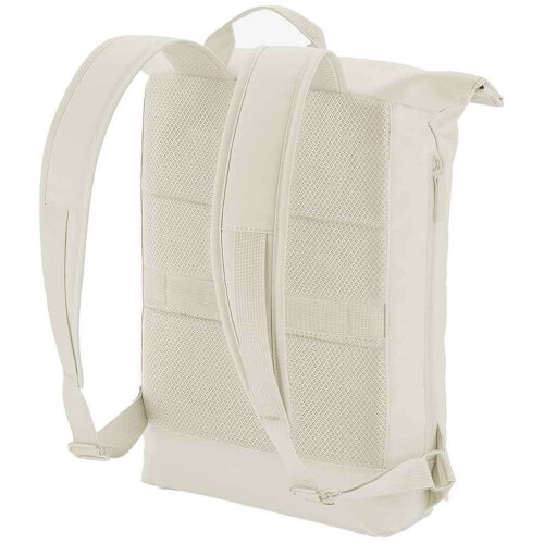 BagBase (One Size, Beige) Bagbase Simplicity Roll Top Backpack 1