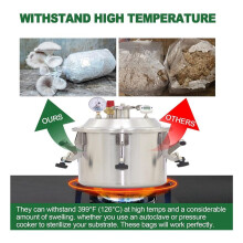 Mushroom Grow Bags, 50 Pack Polypropylene Mushroom Spawn Bag 8X5X20Inch with Breathable for Substrates Strong Tear