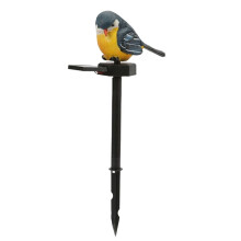 Niedliche Vogelfigur Aus Kunstharz, Solarbetriebene LED-Nachtlichter für Den Garten im Freien, Wasserdichte Dekorationslampen mit Erdspieß A