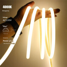 10M COB Flexible Light Strip Super Bright LED Light Strip Outdoor Self-Adhesive Linear Light 240 Lights Per Meter EU