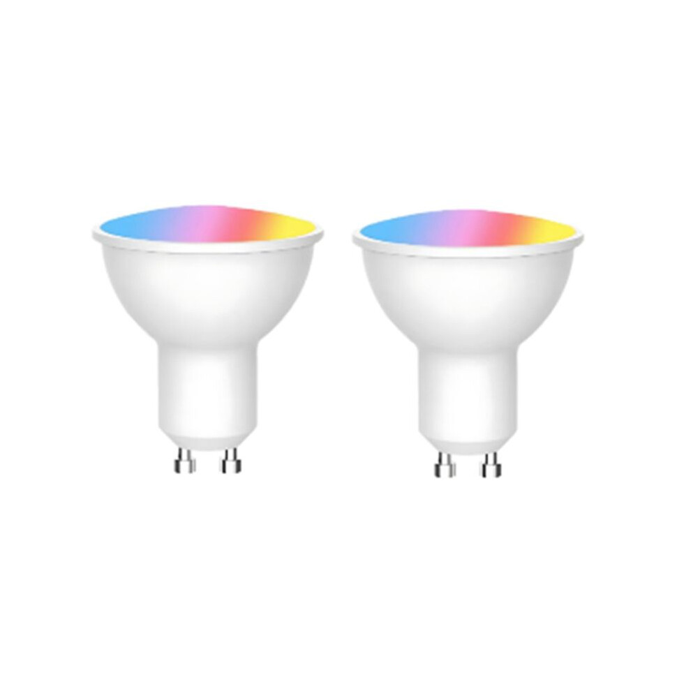 Tuya Gu10 Led Bulb Dimmable 6W 220V Life App Control Spot Bulb Works With Alexa 2Pcs Light 4712003856923