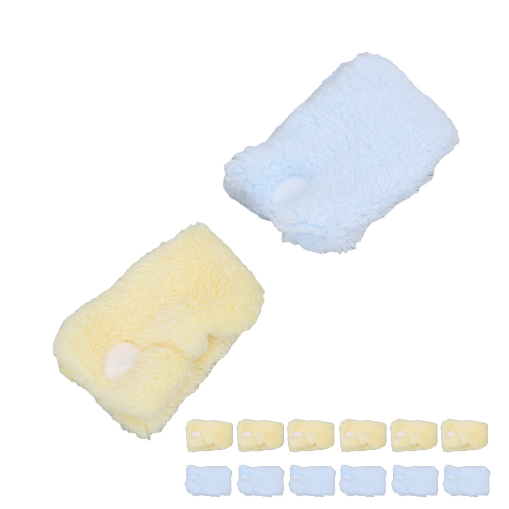 Coral 12Pcs Heatless Curlers Fleece Night