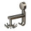 Kitchen Wall Organizer Multi-Purpose Non-Punch Rotary Hook Space Saving Hanger Utensils Organizer Kitchen Tool Holder 1