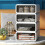 Stackable Plastic Organizer Box for Desktop, Makeup, Jewelry, Office Storage - Large Dustproof Container with Drawers 6