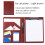 A4 Conference Folder Multifunctional Business Folder Leather Contract File Folders Filing Office Folder Chool Folder 6