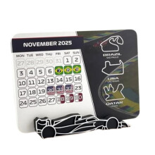 Racing Paper Calendar Desktop Station Calendar Home Decoration Itinerary Arrangement Formula Racing Calendar 2025