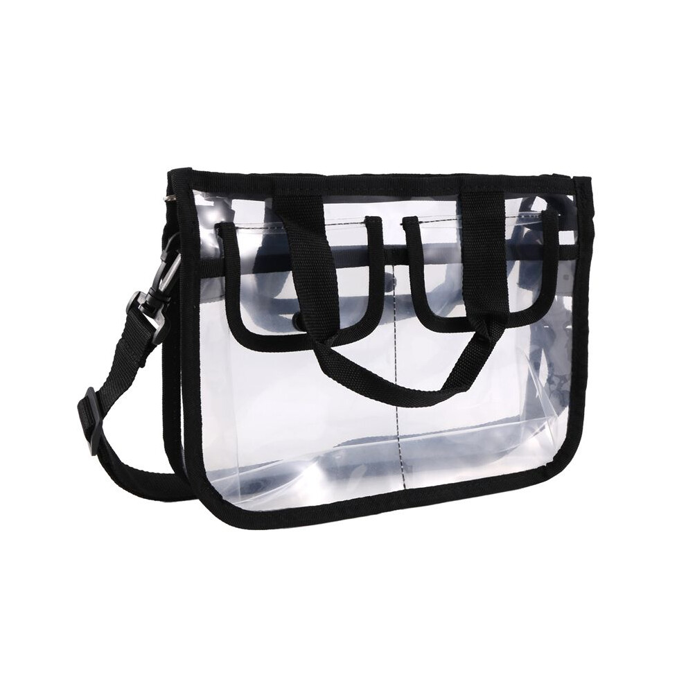 Clear -Body Shoulder Bag,Toiletry Organizer Wash Bag - Stadium Approved Purse
