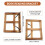 Foldable Recipe Book Stand,Wooden Frame Reading Bookshelf,Tablet Pc Support Stand 3