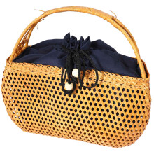 Frauen Bambus Taschen Böhmischen Weiblichen Sommer Strand Hand Tasche Damen Vintage Rattan Gestrickte Tasche Hohl Hand Gemachte Gewebte Korb