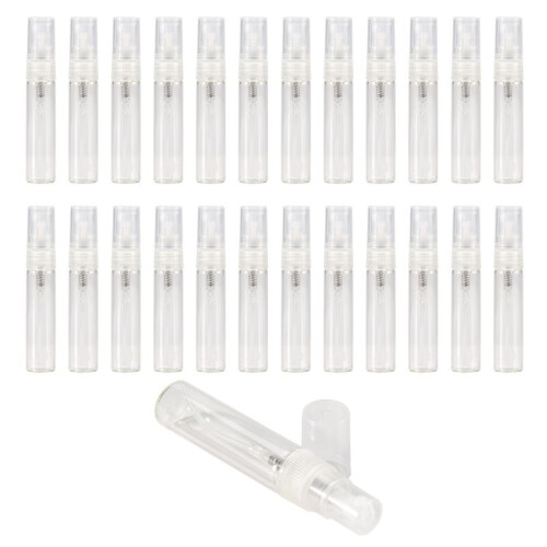 25Pcs  5Ml Glass Refillable Travel Perfume Empty Bottle Atomizer Pump Spray