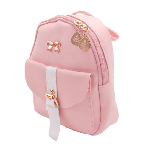 Backpack Small Diagonal Bag Leather Backpack Cute Bow Backpack Ladies Wallet
