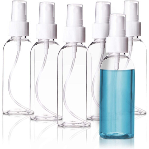 50PCS 75Ml/2.5OZ Mist Spray Bottle Premium Transparent DIY Crafts Empty Pump 2