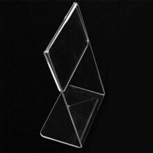 Acrylic Clear Card Holder Stand A4,Sign Label Frame, Desk Card Holders,3mm Business Card Display Holder (1 PCS)
