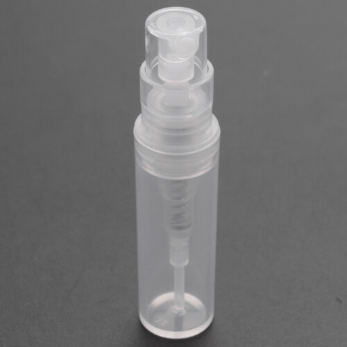 50 x 2ml Plastic Travel Spray Bottle Empty Transparent Perfume Atomizer New 1