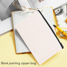 10 Stuks Canvas Make-Uptassen Canvas Rits Etui Tassen Etui Doe-Het-Zelf Knutseltassen Etui voor Reizen Doe-Het-Zelf Knutselschool