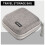 BOONA Portable Travel Storage Bag Multi-Function Storage Bag for  Air/Pro Power Bank Data Cable Charger Headset Gray 1