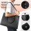 Bolsa para Laptop Feminina 15,6 Polegadas Bolsa de Trabalho para Computador Bolsa de Couro Bolsa de EscritóRio Empresarial 3