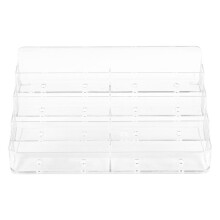Business Card Holder, 8 Pocket Acrylic Business Card Holder for Desk Business Card Stand Desktop Business Card Holders