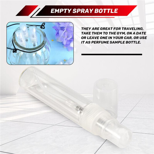 25Pcs  5Ml Glass Refillable Travel Perfume Empty Bottle Atomizer Pump Spray 2