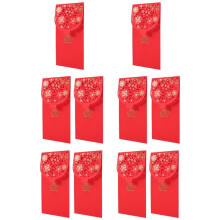 10PCS Chinese New Year Red Envelopes Lucky Money Envelopes Spring Festival Red Packet for New Year Wedding (7X3.4 Inch)