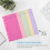 12 Budget Envelopes, Card Cash Envelope System, Save Money, Various Colors, Vertical Layout and Perforation 7