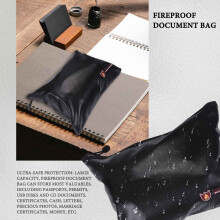 Fireproof Document Bag,Waterproof and Fireproof Document Bags,Fireproof Money Bag for A4 Document Holder