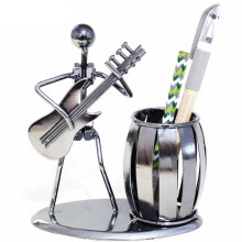 Desk Organizer Decorative Pen Pencil Holder Office Caddy Storage Accessory Metal