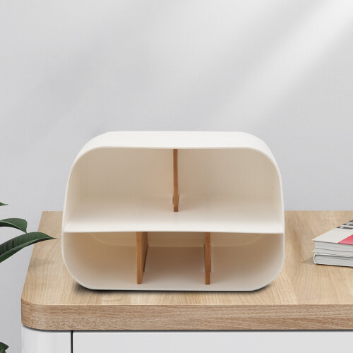 Desk Organizer Remote Control Holder Makeup Caddy Box for Home & Office