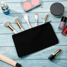 10Pcs Canvas Makeup Bags Canvas Zipper Pouch Bags Pencil Case Blank DIY Bags Pouch for Travel DIY School