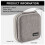 BOONA Portable Travel Storage Bag Multi-Function Storage Bag for  Air/Pro Power Bank Data Cable Charger Headset Gray 7