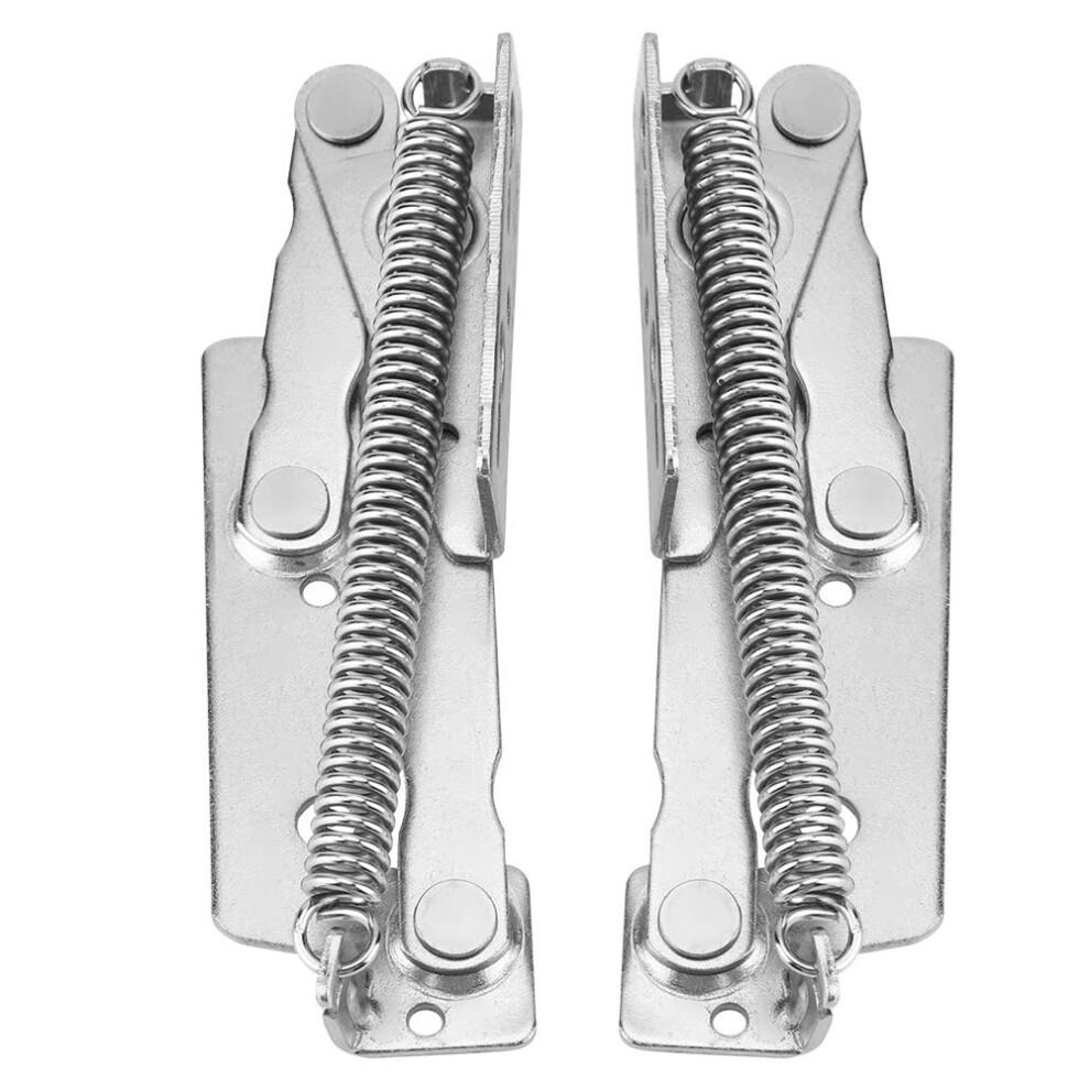 Cabinet Door Spring Hinges 2Pcs Set, Durable Steel Construction, Smooth Opening For Wardrobe And Closet 9092120008111