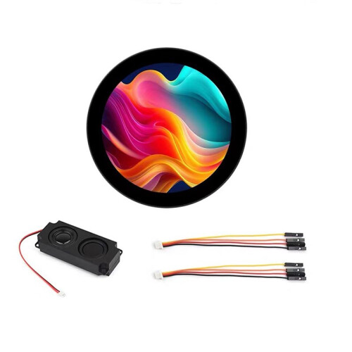 3.4inch Round Touch Display 800x800 Resolution IPS Screen 10-Point Multi-Touch Supports DeepSeek AI Voice Interaction 1