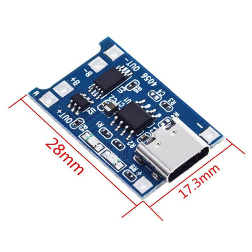 40PCS Type-C USB TP4056 Lithium Charger Module Charging Pad 5V 1A 18650 Dual Function 1A Lithium Ion Protection 1