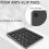 Wireless  Numeric Keypad with USB HUB Dual Modes Rechargeable Numpad for Tablet Laptop 7