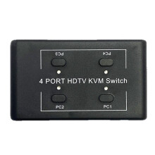 KVM- 4X1 4K -Compatibele Splitter USB-Hub-Switcher Overdrachtsadapter Telefoonoplader Meerdere Expanderdock voor Pc