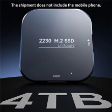 Magnetic 2230 M.2 NVMe SSD Enclosure 4K USB 3.2 Hard Drive Box USB-C Square