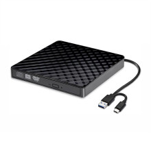 2-in-1 USB 3.0 Type C Slanke Externe Optische Schijven DVD RW CD-Schrijver Brander Lezer Speler voor Laptop Desktop PC
