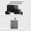 Wireless  Numeric Keypad with USB HUB Dual Modes Rechargeable Numpad for Tablet Laptop 6