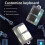NEW 2 Keys 2.4G   Keyboard with RGB Light Hot-Swappable Copy Paste Wireless Macropad Gaming Keypad White 7