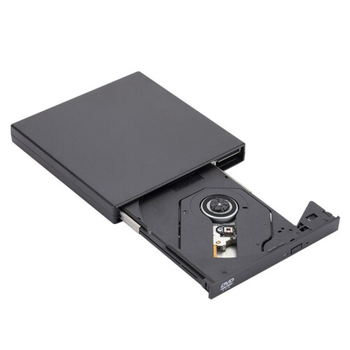 USB External CD DVD Drive, USB 2.0 Slim Protectable External Drive DVD-ROM Burner Player for Laptops PC Desktop Computer 2