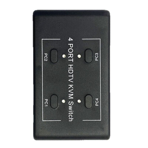 KVM  4X1 4K -Compatible Splitter USB Hub Switcher Transfer Adapter Phone Charger Multiple Expander Dock for PC 2