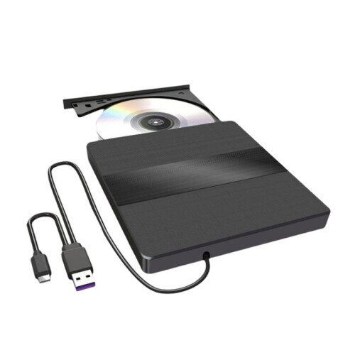 USB3.0 External CD DVD Reader CD/DVD Drive Burner Reader Type-C External Optical Hard Drive Disk for PC Laptop Desktop 2