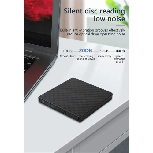 2 In1 USB3.0 Type C Slim External Optical Drives DVD RW CD Writer Drive Burner Reader Player for Laptop Desktop PC 2