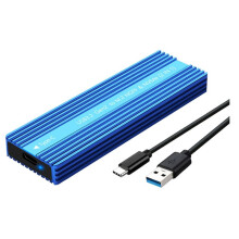M.2 SSD Enclosure USB 3.2 Type-C Metal Case with Heat Dissipation Supports /NVMe Dual Protocol Hard Disk Box E