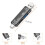 Multifunction USB 3.0 Type C USB Micro-USB  TF Memory Card Reader for Android Computer Dock OTG Type C Adapter Black 7