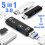 Multifunctionele USB 3.0 Type C USB Micro-USB  TF-Geheugenkaartlezer voor Android-Computerdock OTG Type C-Adapter Zwart 3