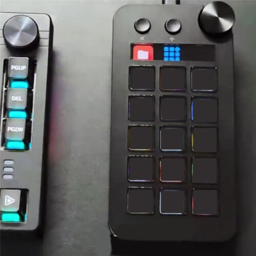 Für StreamDeck Visual Keyboards LCD-Taste 15 Tasten Live Content Creation Controller Customs Button für Win 634A A 1