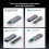 M2 SSD Case NVMe/ Dual Protocol SSD Enclosure Adapter 10Gbps USB 3.2 Gen2 USB C External Enclosure Tool-Free A 6
