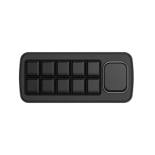 MK10 Multifunktionell AI-Röstkontrollpanel, Inbyggda 10 X 0,85-Tums Mekaniska LCD-Makroknappar och en 2,01-Tums Sekundär B