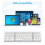 Foldable  Keyboard, USB Rechargeable Wireless Keyboard for IOS, Android, Windows PC Laptop Smartphone-Silver 4